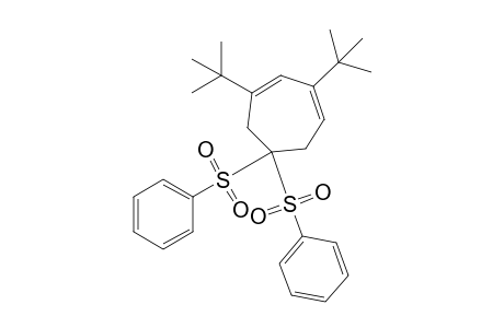 1,3-Ditert-butyl-6,6-bis(phenylsulfonyl)cyclohepta-1,3-diene