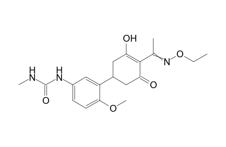Urea, N-[3-[4-[1-(ethoxyimino)ethyl]-3-hydroxy-5-oxo-3-cyclohexen-1-yl]-4-methoxyphenyl]-N'-methyl-