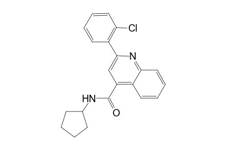 4-quinolinecarboxamide, 2-(2-chlorophenyl)-N-cyclopentyl-