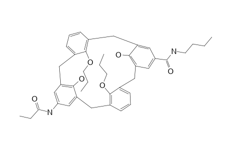 11-PROPANOYLAMINO-23-N-BUTYLAMINOCARBONYL-25,27-DIHYDROXY-26,28-DIPROPOXYCALIX-[4]-ARENE