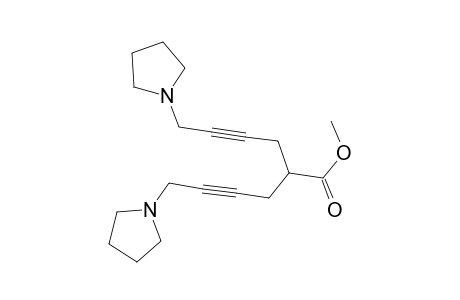 methyl 6-(1-pyrrolidinyl)-2-[4-(1-pyrrolidinyl)-2-butynyl]-4-hexynoate