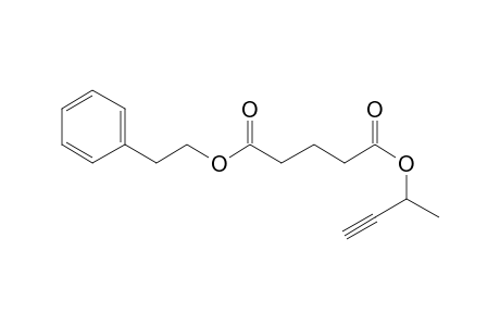 Glutaric acid, but-3-yn-2-yl phenethyl ester