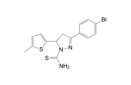 3-(4-Bromophenyl)-5-(5-methylthiophen-2-yl)-4,5-dihydro-1H-pyrazole-1-carbothioamide