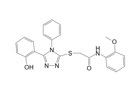 2-{[5-(2-hydroxyphenyl)-4-phenyl-4H-1,2,4-triazol-3-yl]sulfanyl}-N-(2-methoxyphenyl)acetamide