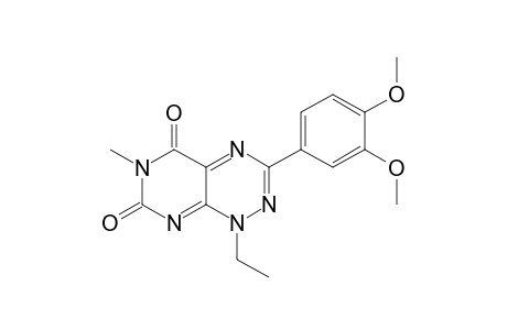 3-(3,4-Dimethoxyphenyl)-1-ethyl-6-methylpyrimido[5,4-E][1,2,4]triazine-5,7(1H,6H)-dione