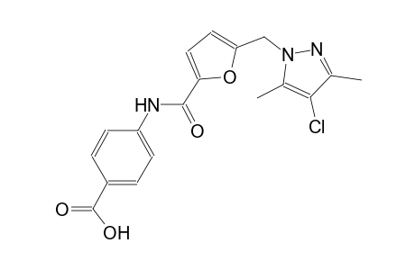4-({5-[(4-chloro-3,5-dimethyl-1H-pyrazol-1-yl)methyl]-2-furoyl}amino)benzoic acid