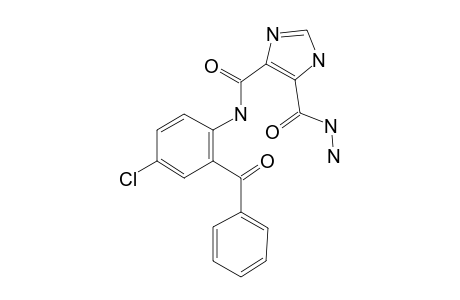 5-Hydrazinocarbonyl-1H-imidazole-4-carboxylic acid (2-benzoyl-4-chloro-phenyl)-amide