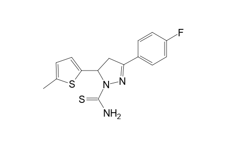 3-(4-Fluorophenyl)-5-(5-methylthiophen-2-yl)-4,5-dihydro-1H-pyrazole-1-carbothioamide