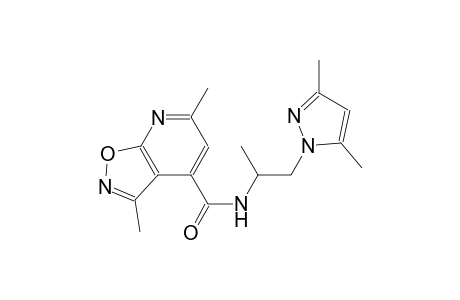 isoxazolo[5,4-b]pyridine-4-carboxamide, N-[2-(3,5-dimethyl-1H-pyrazol-1-yl)-1-methylethyl]-3,6-dimethyl-