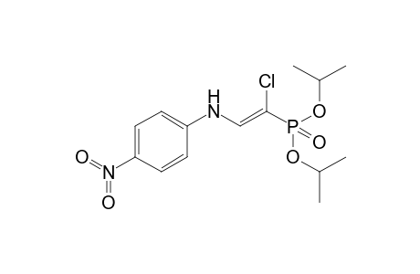 diisopropyl (Z)-1-chloro-2-(4-nitroanilino)ethenylphosphonate