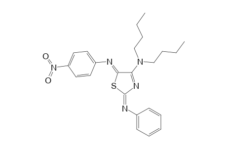 5-(4-Nitrophenylimino)-4-(di-n-butylamino)-2-(phenylimino)-.deata(3).-thiazoline