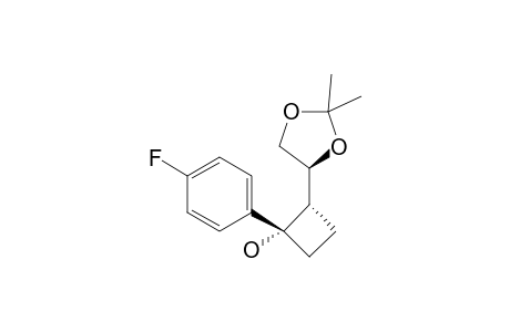 (1S,2S)-2-[(4S)-2,2-Dimethyl-1,3-dioxolan-4-yl]-1-(4-fluorophenyl)cyclobutanol