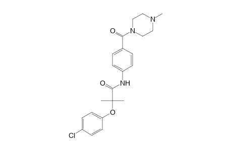 2-(p-chlorophenoxy)-2-methyl-4'-[(4-methyl-1-piperazinyl)carbonyl]propionanilide