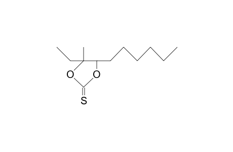 cis-4-Ethyl-5-hexyl-4-methyl-1,3-dioxolane-2-thione