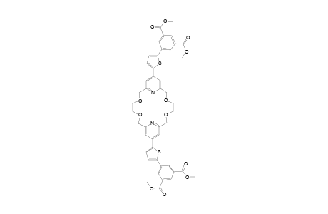 DIMETHYL-5-[5-(21-[5-[3,5-DI-(METHOXYCARBONYL)-PHENYL]-2-THIENYL]-3,6,14,17-TETRAOXA-23,24-DIAZATRICYCLO-[17.3.1.1(8,12)]-TETRACOSA-1(23),8(24),9