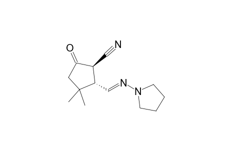 (1S,2R)-1-[N'-(2-Cyano-3-oxo-5,5-dimethylcyclopentan-1-yl)methyleneamino]pyrrolidine