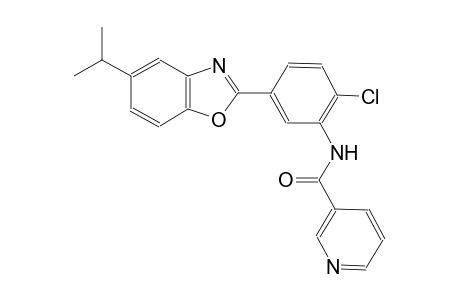 N-[2-chloro-5-(5-isopropyl-1,3-benzoxazol-2-yl)phenyl]nicotinamide