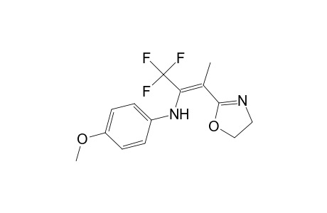 (4-methoxyphenyl)-[(Z)-2-(2-oxazolin-2-yl)-1-(trifluoromethyl)prop-1-enyl]amine