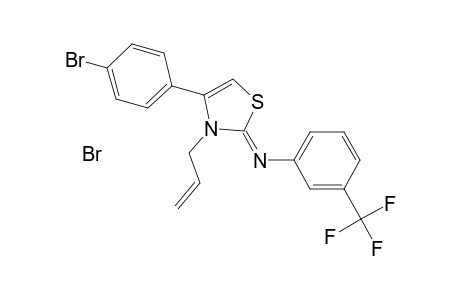 N-((2Z)-3-allyl-4-(4-bromophenyl)-1,3-thiazol-2(3H)-ylidene)-3-(trifluoromethyl)aniline hydrobromide