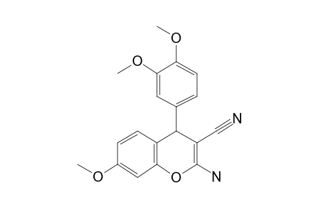 2-Amino-4-(3,4-dimethoxyphenyl)-7-methoxy-4H-chromene-3-carbonitrile