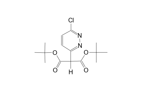 di(tert-butyl) 2-(6-chloro-3-pyridazinyl)malonate