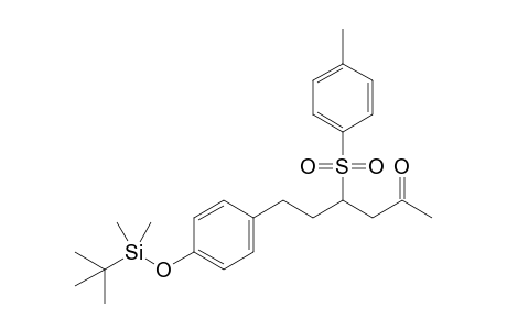 6-[4-[Tert-butyl(dimethyl)silyl]oxyphenyl]-4-(4-methylphenyl)sulfonyl-hexan-2-one