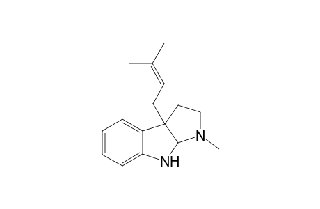 3-methyl-8b-(3-methylbut-2-enyl)-1,2,3a,4-tetrahydropyrrolo[2,3-b]indole