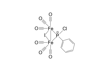 .mu.-(chlorophenylphosphido)-.mu.-iodo-bis(tricarbonyliron)(Fe-Fe)