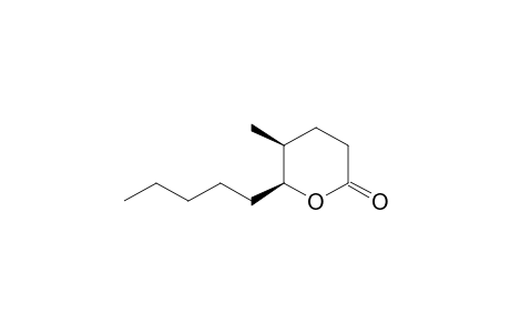 (5S,6S)-5-methyl-6-pentyl-2-oxanone