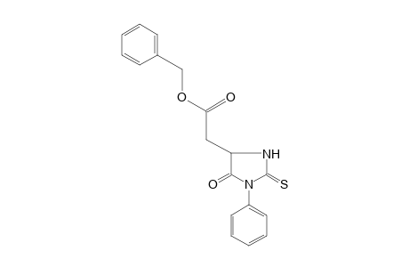 5-oxo-1-phenyl-2-thioxo-4-imidazolidineacetic acid, benzyl ester