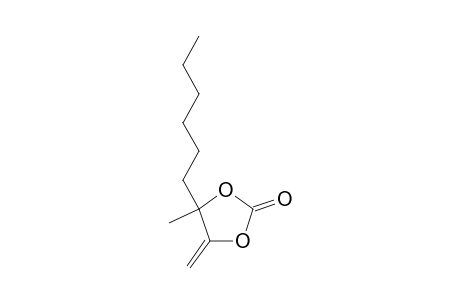 4-Hexyl-4-methyl-5-methylene-1,3-dioxolan-2-one