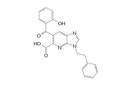 3-Phenethyl-6-(2-hydroxybenzoyl)-3H-imidazo[4,5-b]pyridine-5-carboxylic acid