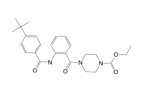 4-[[2-[[(4-tert-butylphenyl)-oxomethyl]amino]phenyl]-oxomethyl]-1-piperazinecarboxylic acid ethyl ester