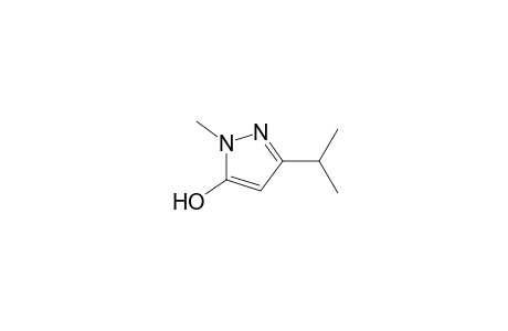 1-Methyl-3-(1-methylethyl)-1H-pyrazol-5-ol