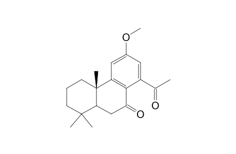 14-acetyl-12-methoxypodocarpa-8,11,13-trien-7-one