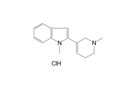 1-methyl-2-(1,2,5,6-tetrahydro-1-methyl-3-pyridyl)indole, monohydrochloride