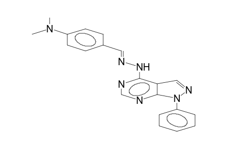 1-Phenyl-4-(4-dimethylaminobenzylidenehydrazino)pyrimidino[4,5-C]pyrazole