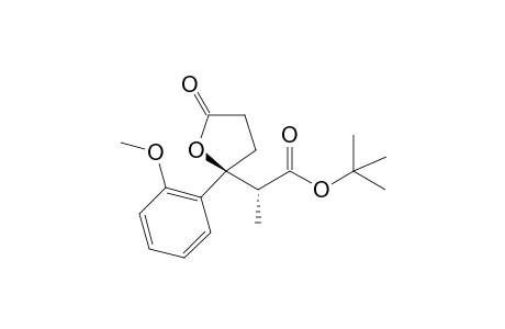 (R*)-tert-Butyl 2-((S*)-2-(2-methoxyphenyl)-5-oxotetrahydrofuran-2-yl)propanoate