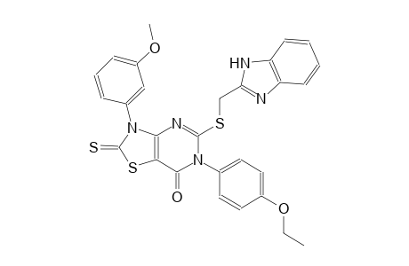 thiazolo[4,5-d]pyrimidin-7(6H)-one, 5-[(1H-benzimidazol-2-ylmethyl)thio]-6-(4-ethoxyphenyl)-2,3-dihydro-3-(3-methoxyphenyl)-2-thioxo-