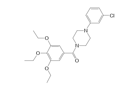 1-(3-Chlorophenyl)-4-(3,4,5-triethoxybenzoyl)piperazine