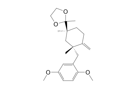 (2R,4S)-(+)-2-[(2,5-Dimethoxyphenyl)methyl]-2,4-dimethyl-4-(2-methyl-1,3-dioxolan-2-yl)-1-methylenecyclohexane