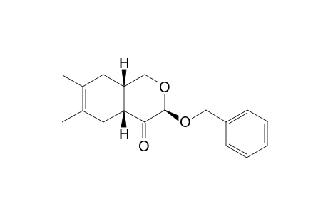 (3S,4AR,8AS)-6,7-DIMETHYL-3-BENZYLOXY-4A,5,8,8A-TETRAHYDRO-1H-2-BENZOPYRAN-4(3H)-ONE