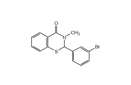 2-(m-bromophenyl)-2,3-dihydro-3-methyl-4H-1,3-benzothiazin-4-one