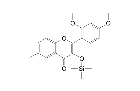 2',4'-Dimethoxy-3-hydroxy-6-methylflavone, trimethylsilyl ether