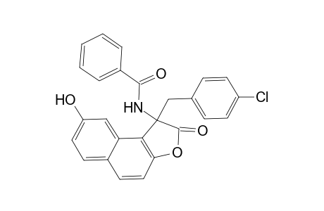 N-(1-(4-Chlorobenzyl)-1,2-dihydro-8-hydroxy-2-oxonaphtho[2,1-b]furan-1-yl)benzamide