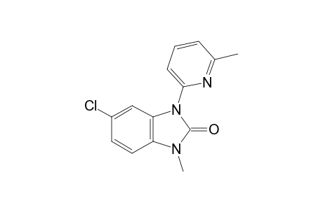 5-chloro-1-methyl-3-(6-methyl-2-pyridyl)-2-benzimidazolinone