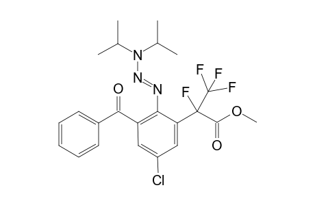 (E)-Methyl 2-(3-benzoyl-5-chloro-2-(3,3-diisopropyltriaz-1-en-1-yl)phenyl)-2,3,3,3-tetrafluoropropanoate