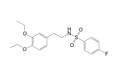 benzenesulfonamide, N-[2-(3,4-diethoxyphenyl)ethyl]-4-fluoro-