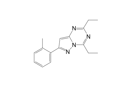 2,4-diethyl-7-o-tolylpyrazolo[1,5-a]-s-triazine