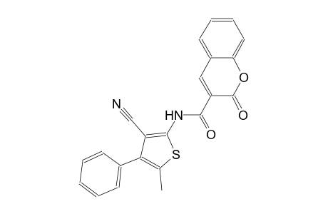 N-(3-cyano-5-methyl-4-phenyl-2-thienyl)-2-oxo-2H-chromene-3-carboxamide